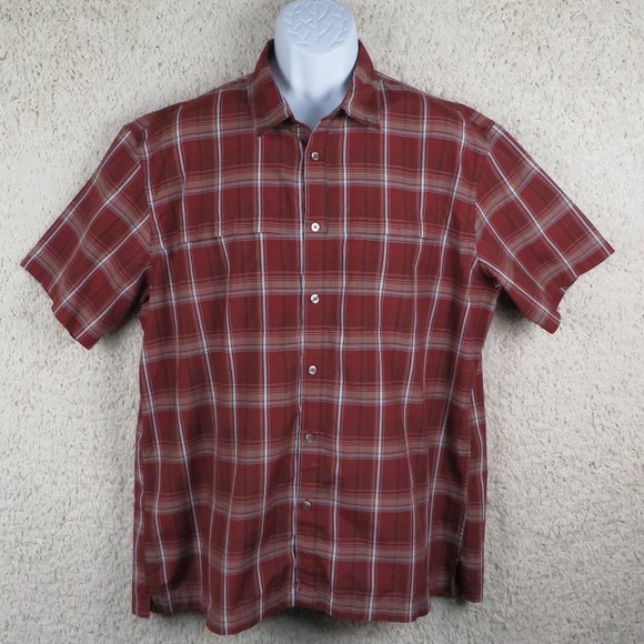 Van Heusen* Men's Short Sleeve Button Down‎ Straight Hem Pocket Shirt~ Size XL - Picture 1 of 10
